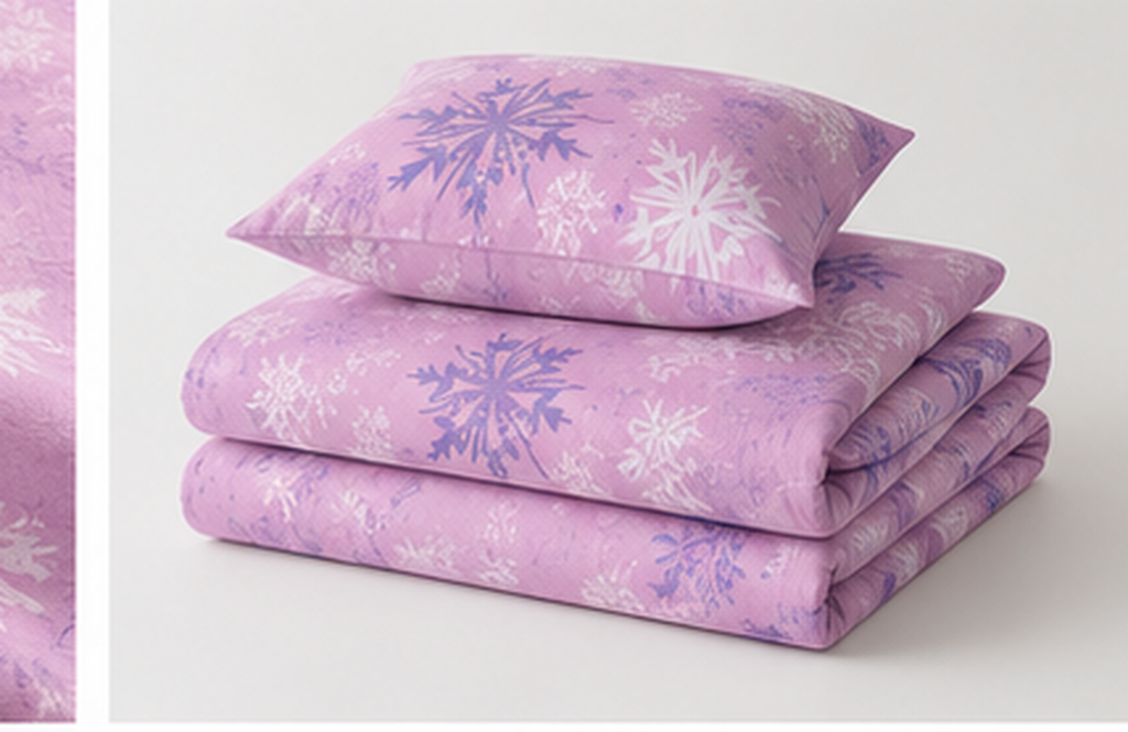 Lavender Snowfall Bed Set