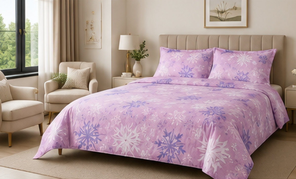 Lavender Snowfall Bed Set
