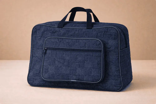 Ashiana Signature Quilt Bag(Navy)