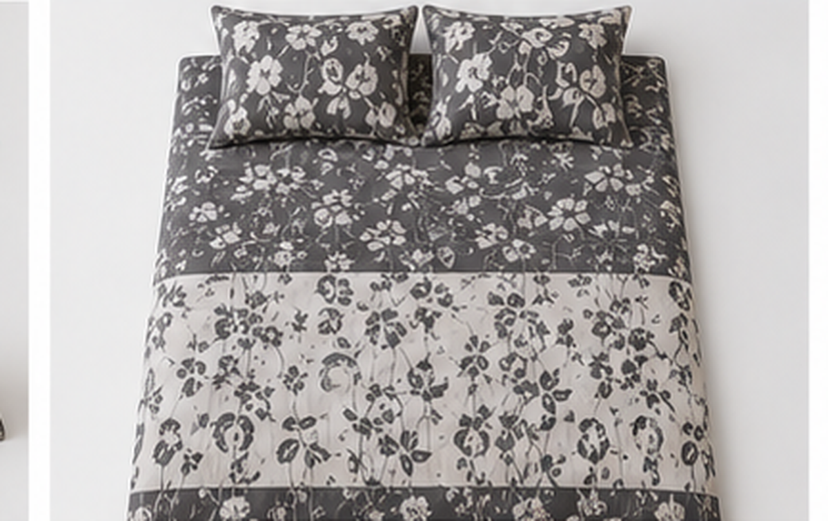 Monochrome Bloom Cotton Set