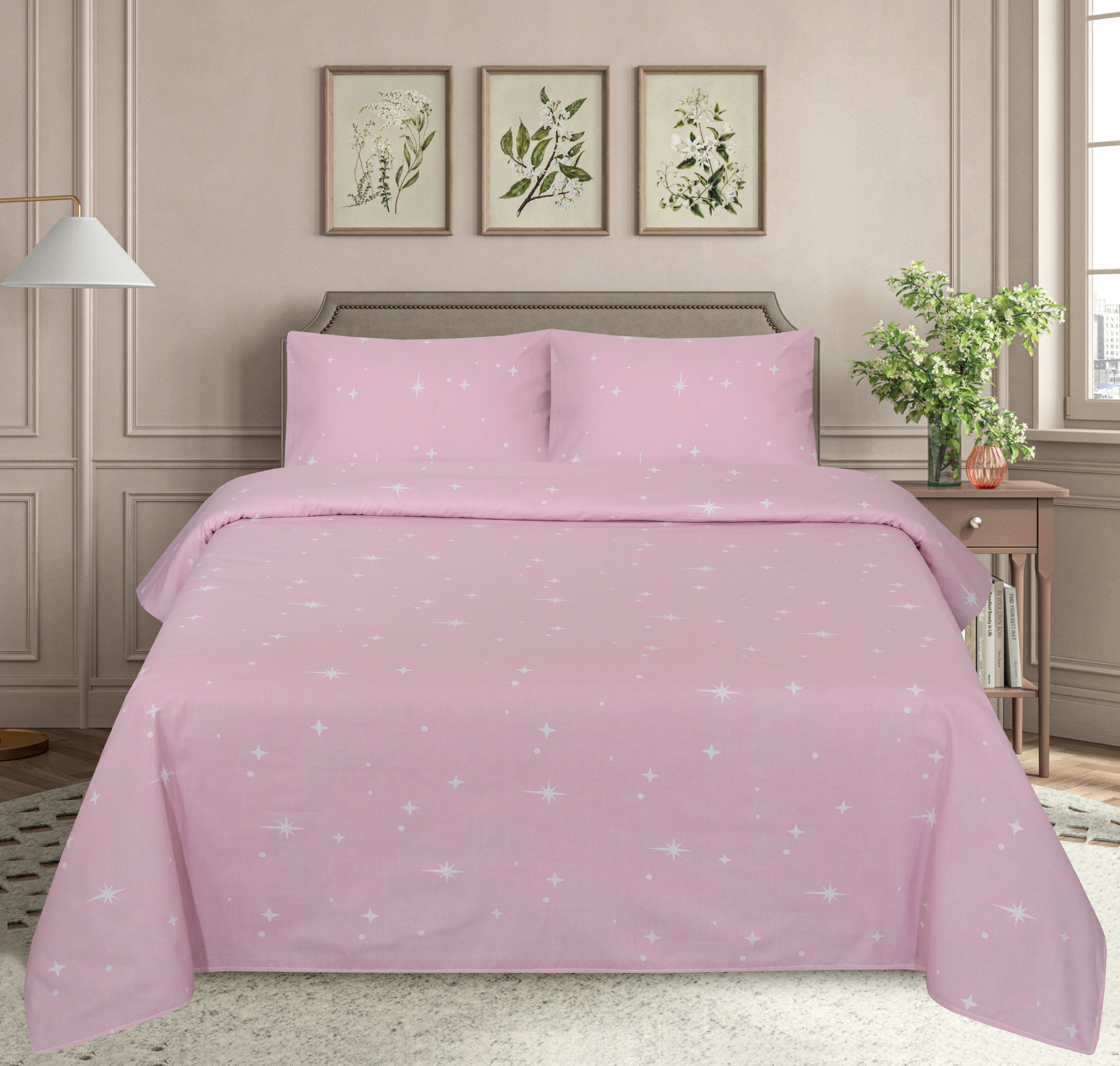 Pink Stardust Cotton Set
