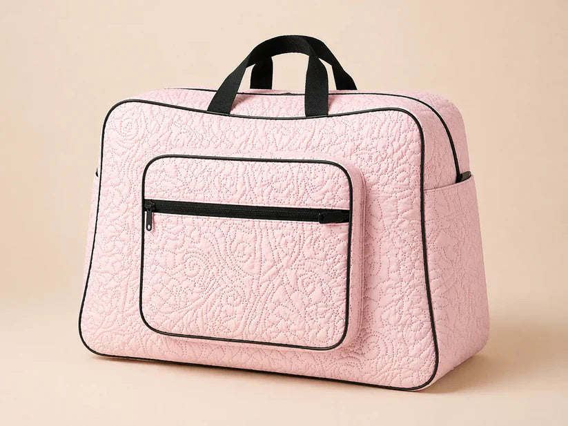 Ashiana Signature Quilt Bag(Pinkish)
