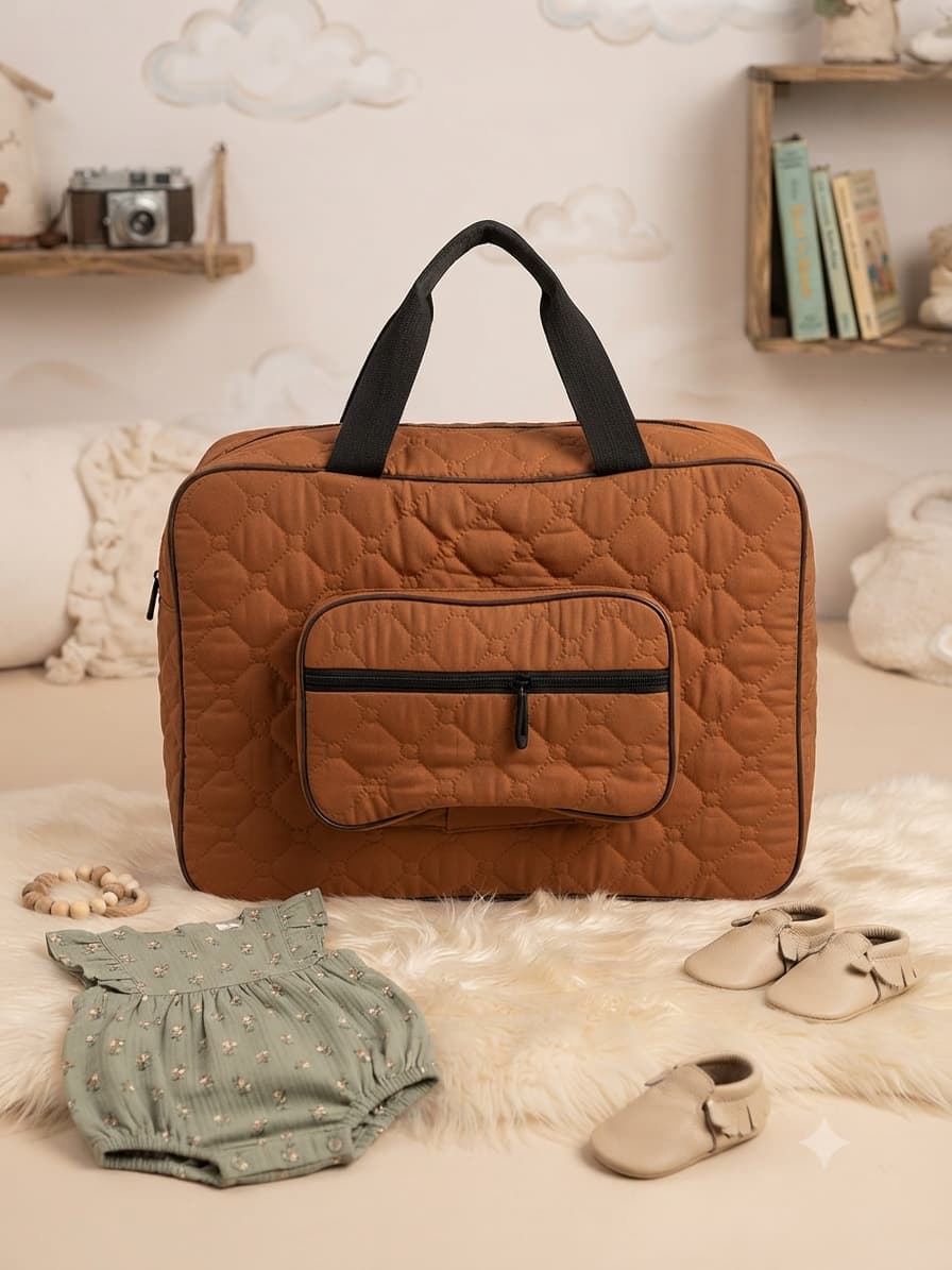 Ashiana Signature Quilt Bag(MUstard)
