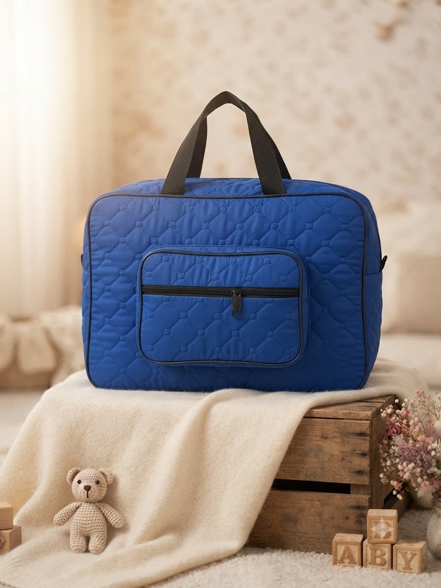 Ashiana Signature Quilt Bag(Blue)