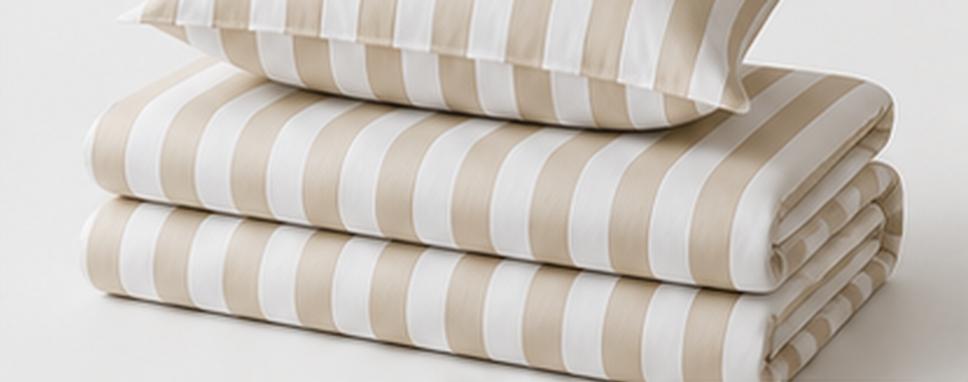 Cappuccino Strip Bed Set